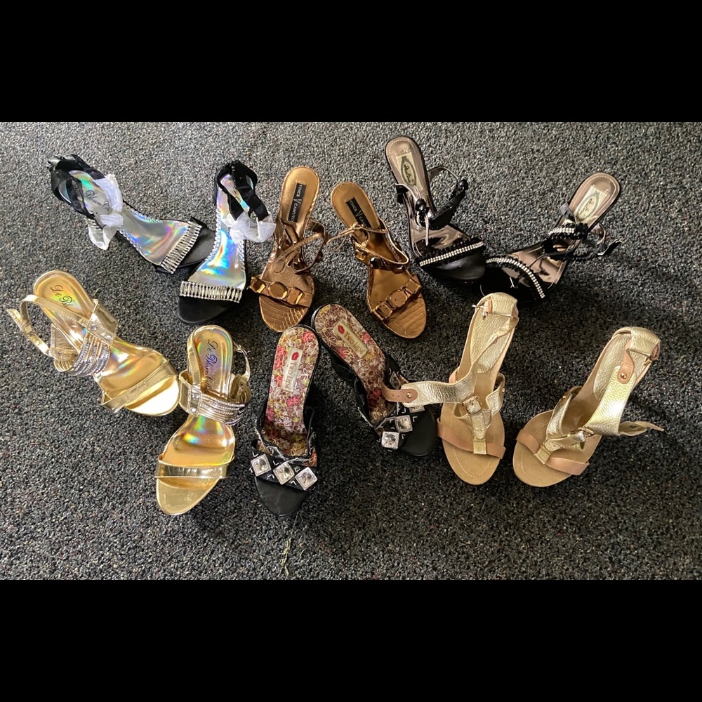 Bundle of heels / wedges - 6 Pairs